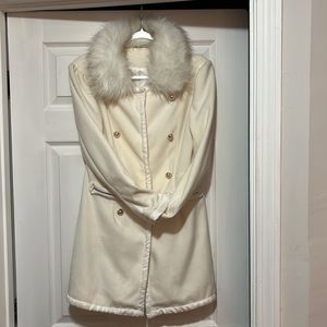 White dress coat